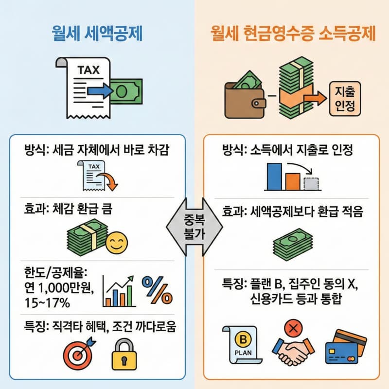 세액공제와 소득공제의 차이점