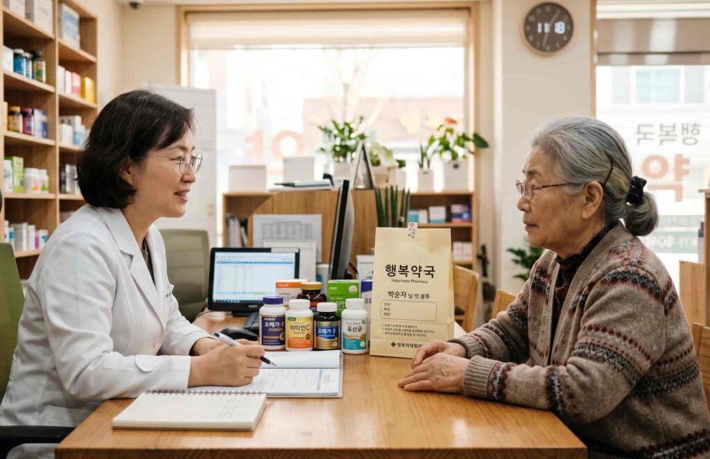 약물과 영양제 상극에 관한 설명과 안전한 병용 섭취를 위한 전문가 상담 이미지