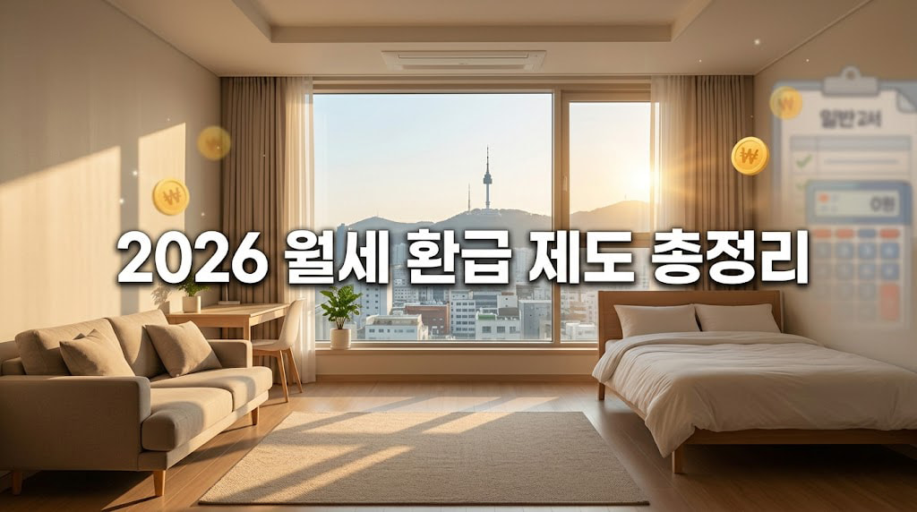2026년 월세 환급 제도 신청 및 소득공제 방법 안내에 관한 이미지