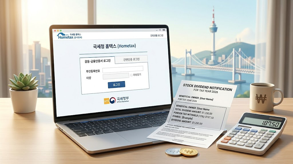 2026 해외 주식 배당금 세금 신고 대행 없이 직접 하는 법 안내에 관한 이미지