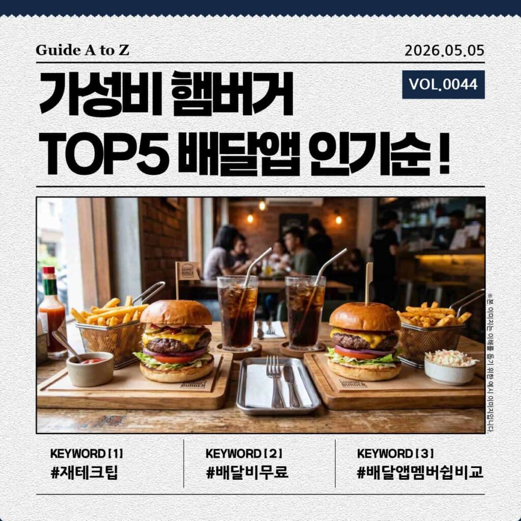 두툼한 패티와 신선한 야채가 들어간 가성비 햄버거 세트가 나란히 놓여 있는 모습의 이미지