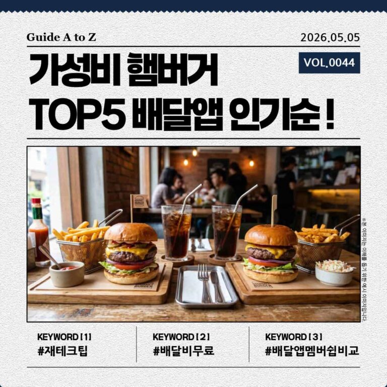 두툼한 패티와 신선한 야채가 들어간 가성비 햄버거 세트가 나란히 놓여 있는 모습의 이미지