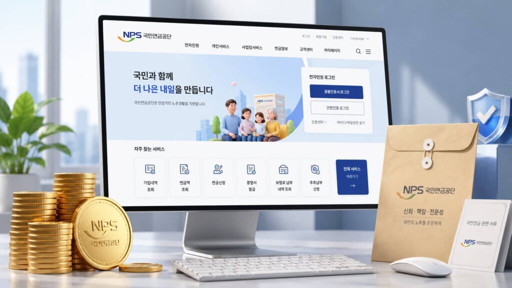 국민연금 과오납금 환급금 조회 방법 및 신청 절차 안내에 관한 이미지