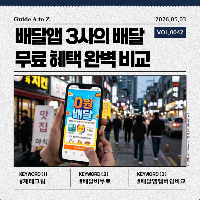 각 배달앱의 로고와 '0원 배달' 문구가 강조된 스마트폰 화면 이미지