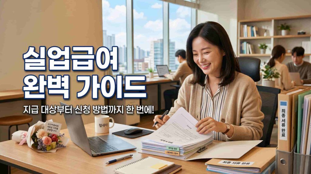 퇴사 후 실업급여 신청 방법 및 조건 총정리 가이드에 관한 이미지